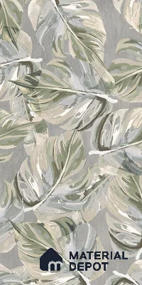 Tropical Wall Tile TL 12235 Cementine Decore Forest 4 ft x 2 ft Shapecer Mist Finish Vitrified Tile - 9 mm | Suitable for Bathroom, Accent/Feature Wall, Foyer