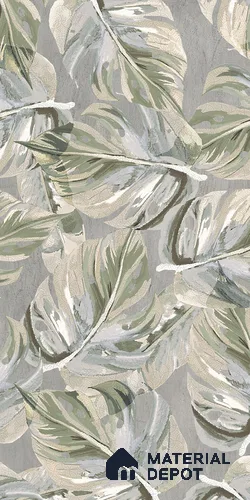 Tropical Wall Tile TL 12235 Cementine Decore Forest 4 ft x 2 ft Shapecer Mist Finish Vitrified Tile - 9 mm | Suitable for Bathroom, Accent/Feature Wall, Foyer