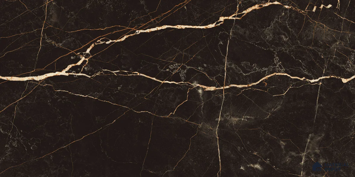Marble Floor & Wall Tile TL 10869 Port Laurent 4 ft x 2 ft High Gloss Finish Vitrified Tile - 9 mm | 5 Random Designs | Suitable for Living Room, Bedroom & Kitchen