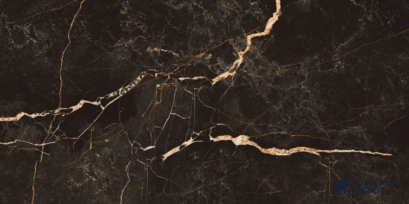 Marble Floor & Wall Tile TL 10869 Port Laurent 4 ft x 2 ft High Gloss Finish Vitrified Tile - 9 mm | 5 Random Designs | Suitable for Living Room, Bedroom & Kitchen