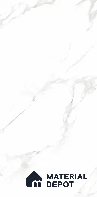 Marble Floor & Wall Tile TL 10858 Hazy White 4 ft x 2 ft Glossy Finish Vitrified Tile - 9 mm | 4 Random Designs | Suitable for Living Room, Bedroom & Kitchen