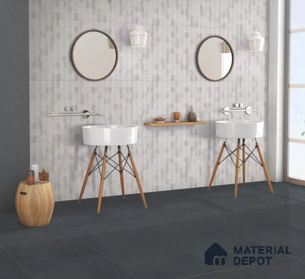 Patterned Wall Tile TL 10847 G Theo Frothy Decor 4 ft x 2 ft Punch Matte Finish Vitrified Tile - 9 mm | Suitable for Living Room, Bedroom & Kitchen