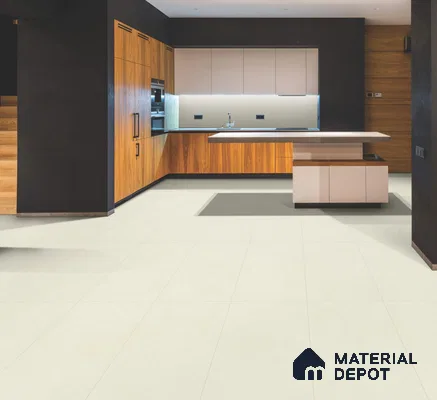 Stone Floor & Wall Tile TL 10847 F Theo Whisper 4 ft x 2 ft Matte Finish Vitrified Tile - 9 mm | Suitable for Living Room, Bedroom & Kitchen
