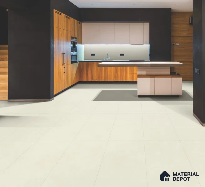 Stone Floor & Wall Tile TL 10847 F Theo Whisper 4 ft x 2 ft Matte Finish Vitrified Tile - 9 mm | Suitable for Living Room, Bedroom & Kitchen