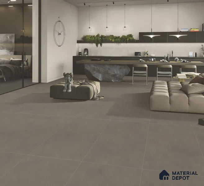 Stone Floor & Wall Tile TL 10847 Theo Bristla 4 ft x 2 ft Matte Finish Vitrified Tile - 9 mm | Suitable for Living Room, Bedroom & Kitchen