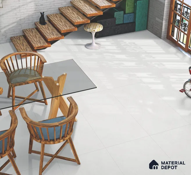 Stone Floor & Wall Tile TL 10847 C Theo Frothy 4 ft x 2 ft Matte Finish Vitrified Tile - 9 mm | Suitable for Living Room, Bedroom & Kitchen