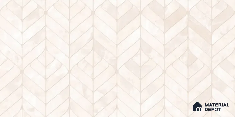 Patterned Wall Tile TL 12011 Nebula Mist Decor 4 ft x 2 ft Matte Finish Vitrified Tile - 9 mm