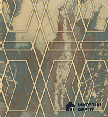 4001 | 10 Meter x 21 Inches Patterned Look Wallpaper - 57.41 Sq. Ft. | Minimum 15% wastage during installation