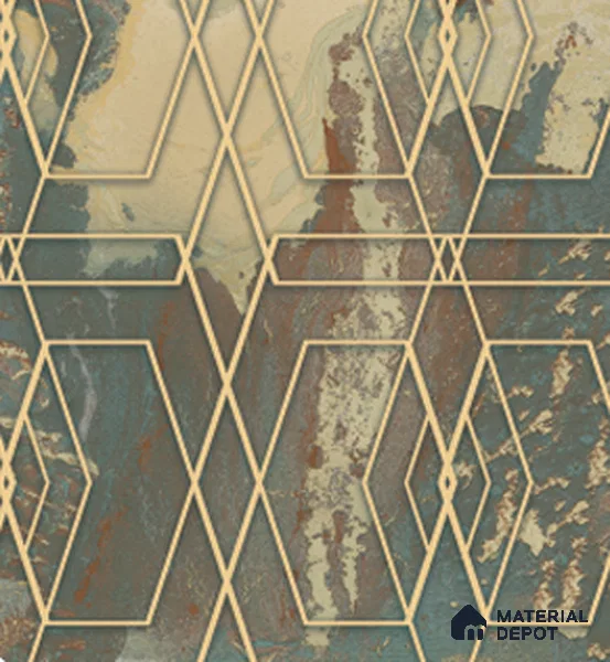 4001 | 10 Meter x 21 Inches Patterned Look Wallpaper - 57.41 Sq. Ft. | Minimum 15% wastage during installation