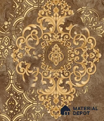 4014 | 10 Meter x 21 Inches Damask Look Wallpaper - 57.41 Sq. Ft. | Minimum 15% wastage during installation