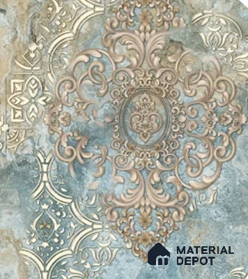4015 | 10 Meter x 21 Inches Damask Look Wallpaper - 57.41 Sq. Ft. | Minimum 15% wastage during installation