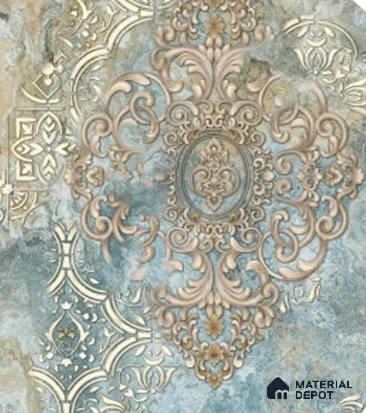 4015 | 10 Meter x 21 Inches Damask Look Wallpaper - 57.41 Sq. Ft. | Minimum 15% wastage during installation