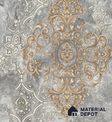 4016 | 10 Meter x 21 Inches Damask Look Wallpaper - 57.41 Sq. Ft. | Minimum 15% wastage during installation