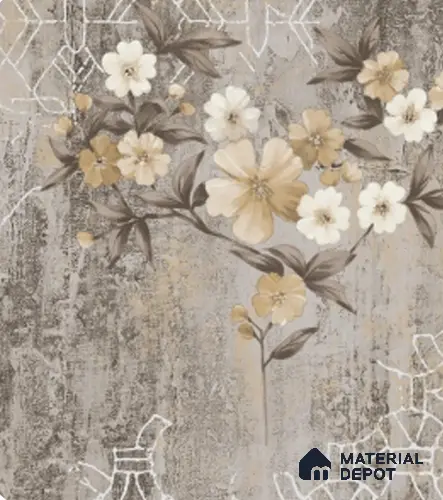 4032 | 10 Meter x 21 Inches Florals Look Wallpaper - 57.41 Sq. Ft. | Minimum 15% wastage during installation
