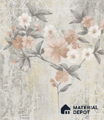 4033 | 10 Meter x 21 Inches Florals Look Wallpaper - 57.41 Sq. Ft. | Minimum 15% wastage during installation