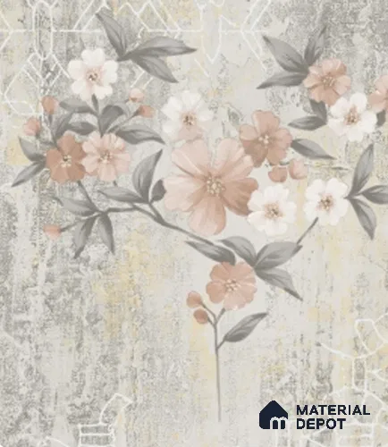 4033 | 10 Meter x 21 Inches Florals Look Wallpaper - 57.41 Sq. Ft. | Minimum 15% wastage during installation