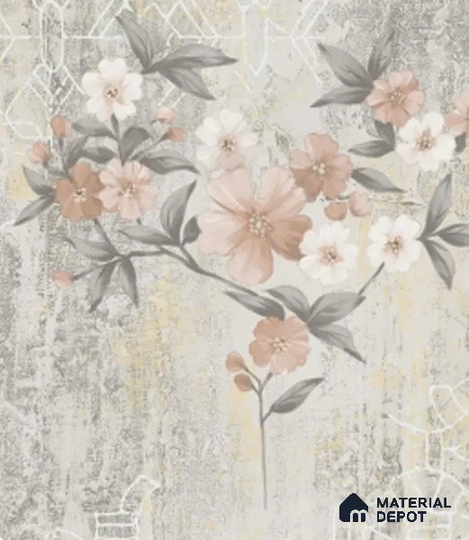4033 | 10 Meter x 21 Inches Florals Look Wallpaper - 57.41 Sq. Ft. | Minimum 15% wastage during installation