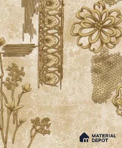 4043 | 10 Meter x 21 Inches Patterned Look Wallpaper - 57.41 Sq. Ft. | Minimum 15% wastage during installation