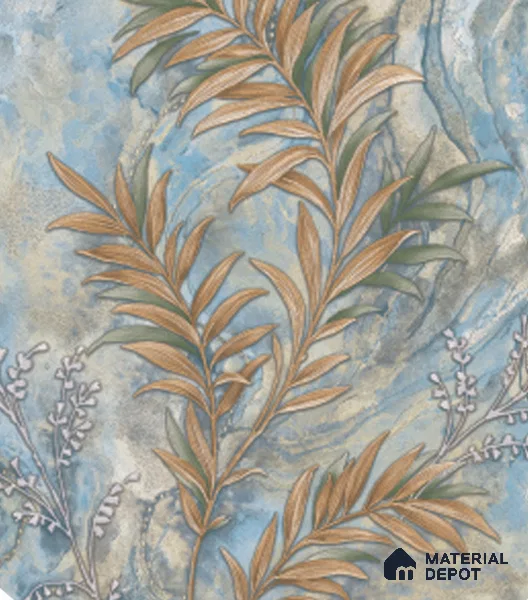 4045 | 10 Meter x 21 Inches Florals Look Wallpaper - 57.41 Sq. Ft. | Minimum 15% wastage during installation