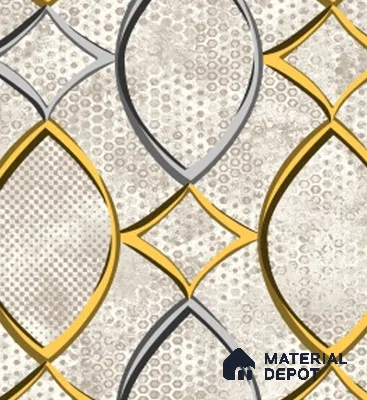 4048 | 10 Meter x 21 Inches Geometric Look Wallpaper - 57.41 Sq. Ft. | Minimum 15% wastage during installation