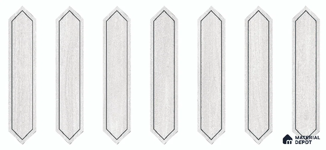 Wood Look Floor TL 13327 Y Diamante Wood 1105 E 42 inch x 8 inch Satin Finish Porcelain Tile - 9 mm | 7 Random Designs