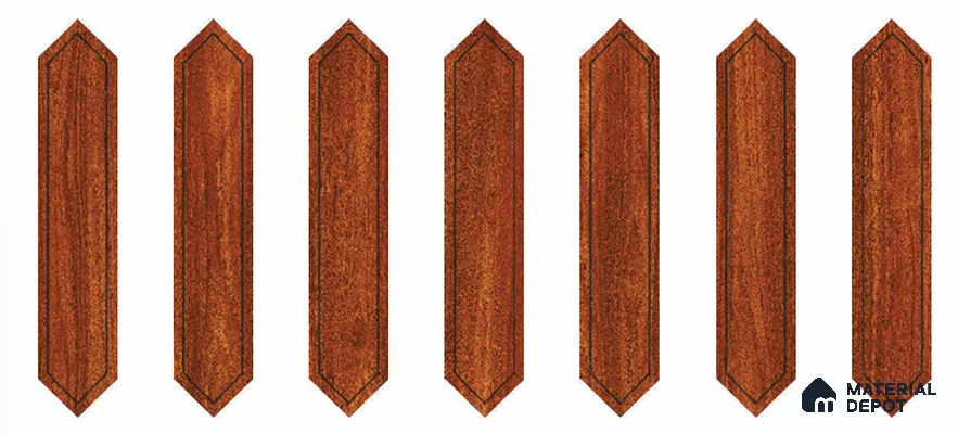 Wood Look Floor TL 13327 E Diamante Wood 1101 E 42 inch x 8 inch Satin Finish Porcelain Tile - 9 mm | 7 Random Designs
