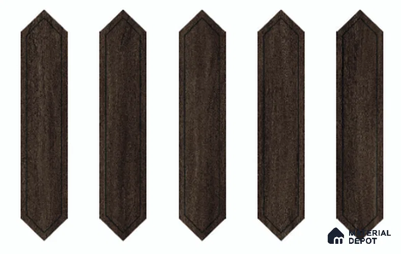 Wood Look Floor TL 13327 J Diamante Wood 1102 E 42 inch x 8 inch Satin Finish Porcelain Tile - 9 mm | 7 Random Designs