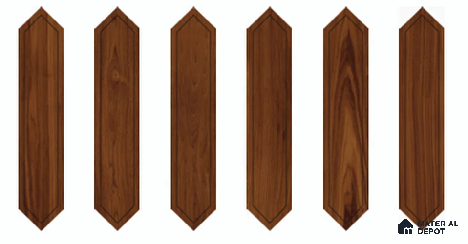 Wood Look Floor TL 13327 O Diamante Wood 1103 E 42 inch x 8 inch Satin Finish Porcelain Tile - 9 mm | 7 Random Designs