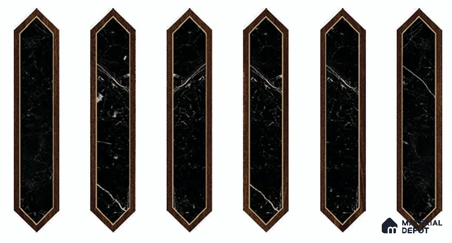 Wood Look Floor TL 13327 R Diamante Wood 1104 C 42 inch x 8 inch Satin Finish Porcelain Tile - 9 mm | 7 Random Designs