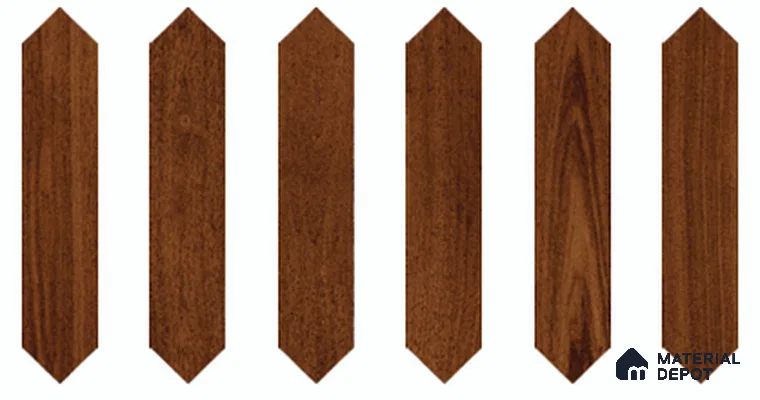Wooden Floor Tile TL 13327 K Diamante Wood 1103 A 42 inch x 8 inch Satin Finish Porcelain Tile - 9 mm | 7 Random Designs