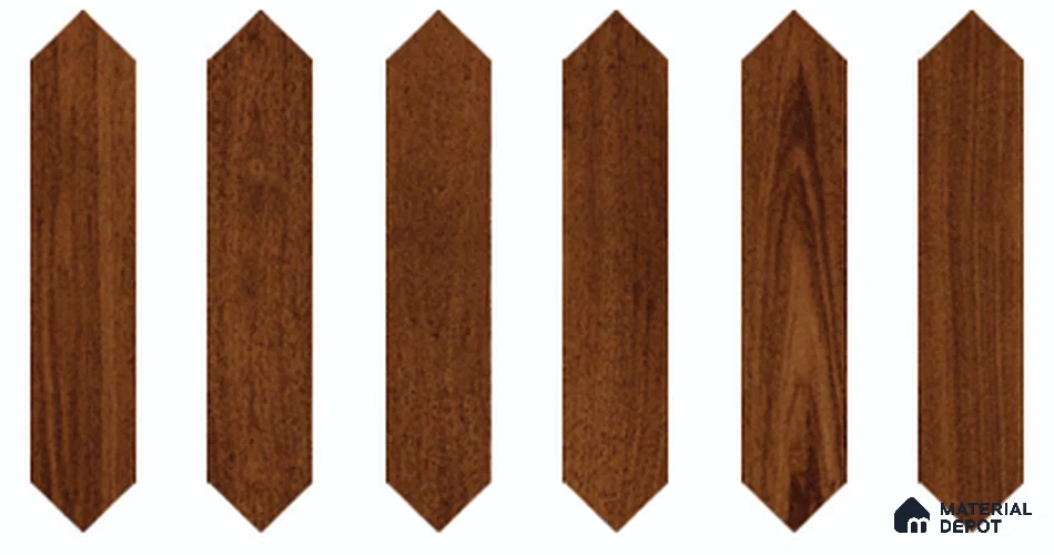 Wood Look Floor TL 13327 K Diamante Wood 1103 A 42 inch x 8 inch Satin Finish Porcelain Tile - 9 mm | 7 Random Designs