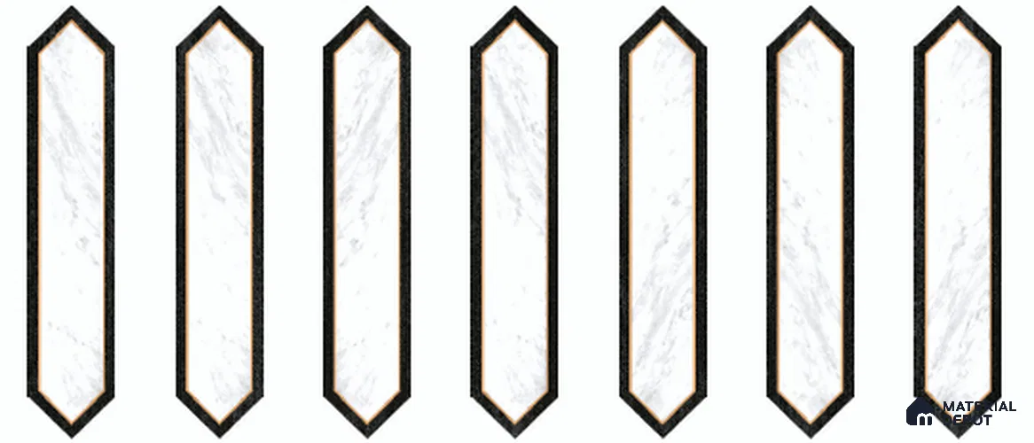 Wood Look Floor TL 13327 AC Diamante Wood 1106 D 42 inch x 8 inch Satin Finish Porcelain Tile - 9 mm | 7 Random Designs