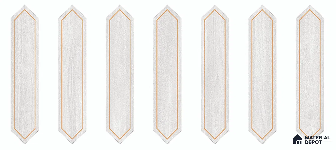 Wood Look Floor TL 13327 V Diamante Wood 1105 B 42 inch x 8 inch Satin Finish Porcelain Tile - 9 mm | 7 Random Designs