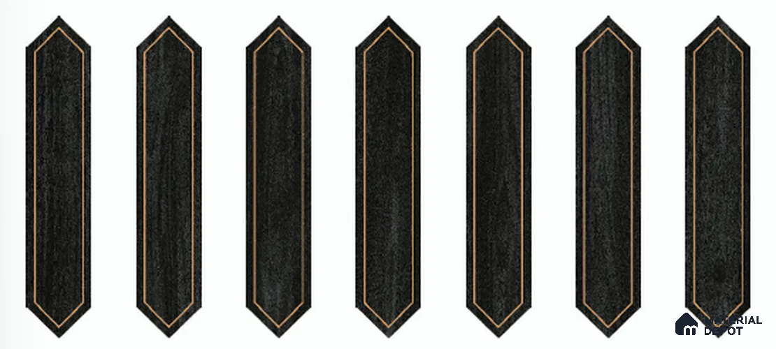 Wood Look Floor TL 13327 AA Diamante Wood 1106 B 42 inch x 8 inch Satin Finish Porcelain Tile - 9 mm | 7 Random Designs