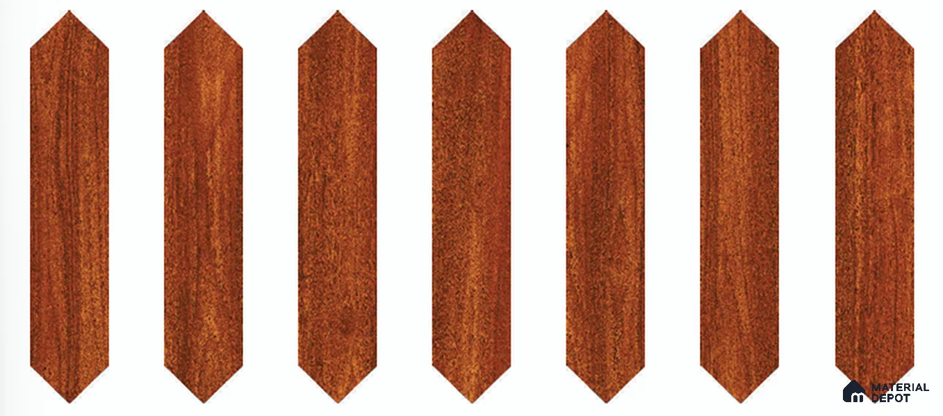 Wood Look Floor TL 13327 Diamante Wood 1101 A 42 inch x 8 inch Satin Finish Porcelain Tile - 9 mm | 7 Random Designs
