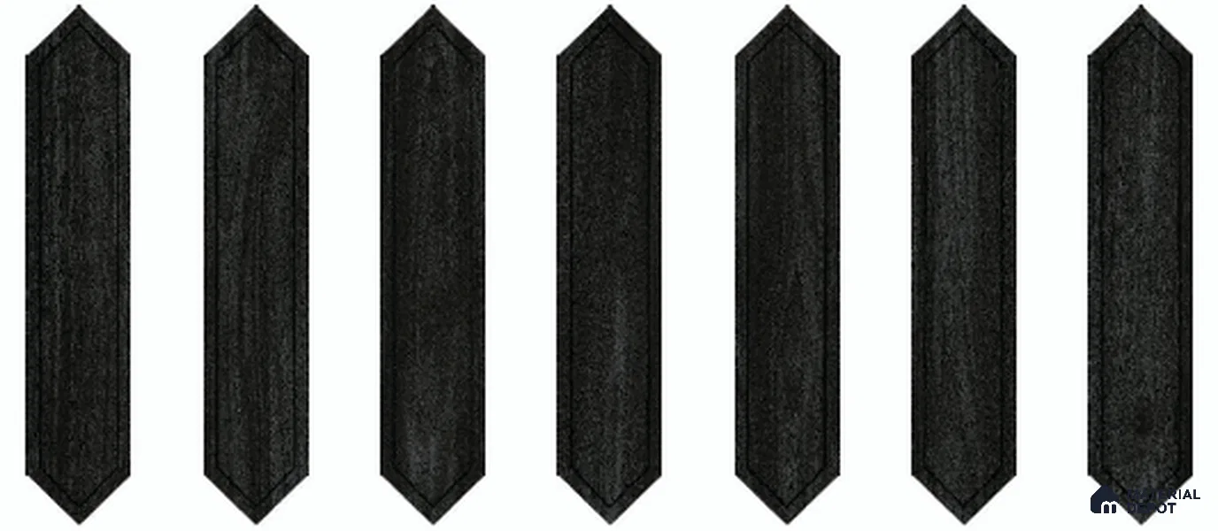 Wooden Floor Tile TL 13327 AD Diamante Wood 1106 E 42 inch x 8 inch Black Engrave Punch Satin Finish Porcelain Tile - 9 mm | 7 Random Designs