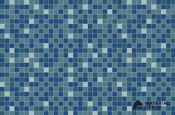 TL 08304 Blue Light 1.5 ft x 1 ft Glossy Finish Ceramic Wall Tile - 7.5 mm