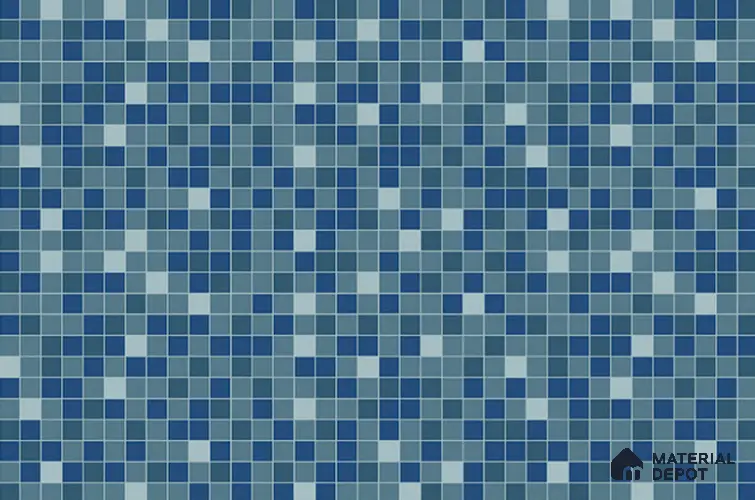 TL 08304 Blue Light 1.5 ft x 1 ft Glossy Finish Ceramic Wall Tile - 7.5 mm