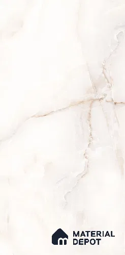 Marble Floor & Wall Tile TL 13211 Antisky white 4 ft x 2 ft Glossy Finish Vitrified Tile - 9 mm | 5 Random Design | Suitable For Living Room, Bedroom & Dining Area