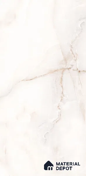 Marble Floor & Wall Tile TL 13211 Antisky white 4 ft x 2 ft Glossy Finish Vitrified Tile - 9 mm | 5 Random Design | Suitable For Living Room, Bedroom & Dining Area