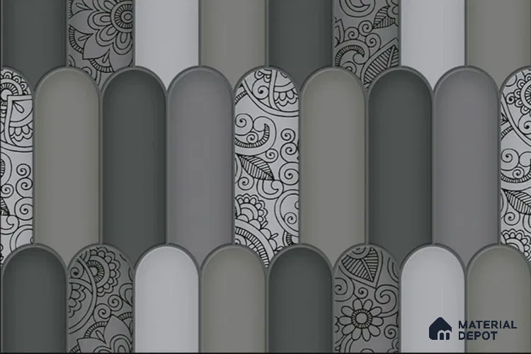 Budget Friendly Faux Subway Wall Tile Value For Money TL 03383  18 x 12 inch - Ceramic Glossy Finish -6 mm | Suitable for Kitchen & Bathroom