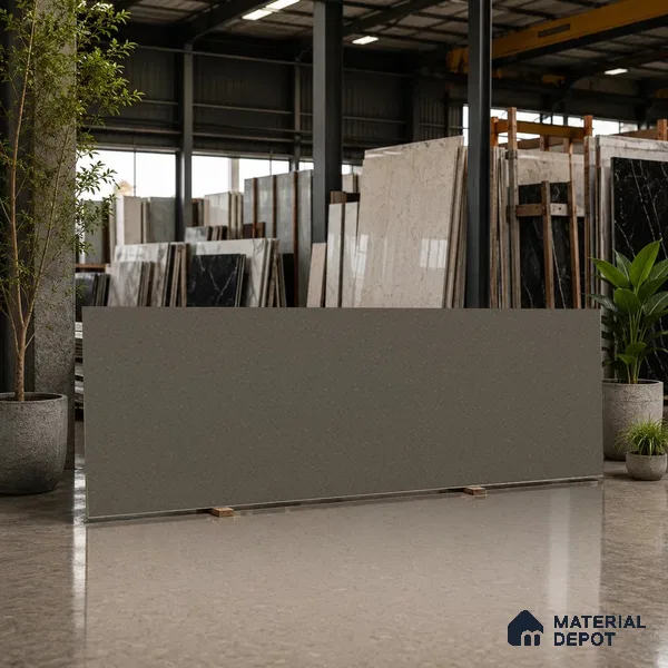 Terrazzo Counter Top Slab TL 11895 Verde Matte 8 ft x 3.7 ft Matte Full Body Vitrified Tile - 15 mm | Suitable For Counter Top, Dining Table Top & Window Frame