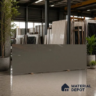 Terrazzo Counter Top Slab TL 11895 B Verde Glossy 8 ft x 3.7 ft Glossy Full Body Vitrified Tile - 15 mm | Suitable For Counter Top, Dining Table Top & Window Frame