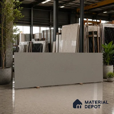 Stone Counter Top Slab TL 10056 E Sago Barly Nutech 8 ft x 2.62 ft Matte Finish Full Body Vitrified Large Format Tile - 15 mm | Suitable For Counter Top, Dining Table Top & Window Frame
