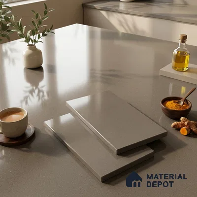Stone Look Counter Top Slab TL 10056 J Sago Barly Polished 8 ft x 2.62 ft Glossy Finish Vitrified Large Format Tile - 15 mm | Suitable For Counter Top, Dining Table Top & Window Frame