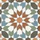 Moroccan Floor TL 13504 C Majestic Royal 8 inch x 8 inch | Non Rectified Vitrified Vitrossa Matte Finish Tile - 8 mm | 2 mm Spacer is Mandatory | Image 1