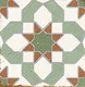 Moroccan Floor TL 13504 Majestic King 8 inch x 8 inch | Non Rectified Vitrified Vitrossa Matte Finish Tile - 8 mm | 2 mm Spacer is Mandatory | Image 1