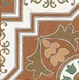 Moroccan Floor TL 13504 D Majestic Grove 8 inch x 8 inch | Non Rectified Vitrified Vitrossa Matte Finish Tile - 8 mm | 2 mm Spacer is Mandatory | Image 1