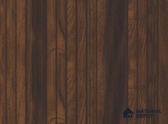Brown Wooden Louver PN 05622 8 ft x 6 inch Charcoal Panel - 11 mm | Suitable for Feature Wall, TV Unit & Living Room | Width is Subjected to 5% Variation