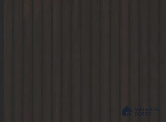 Brown Wooden Louver PN 05625 8 ft x 6 inch Charcoal Panel - 11 mm | Suitable for Feature Wall, TV Unit & Living Room | Width is Subjected to 5% Variation
